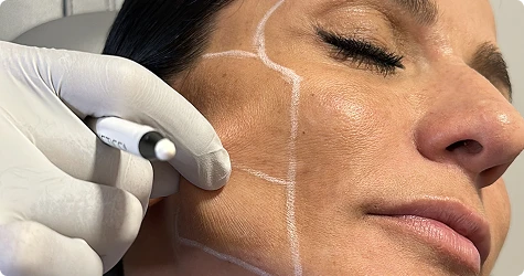 Perfil femenino mostrando piel tersa y rejuvenecida sin flacidez con Ultherapy LiftingUltherapy