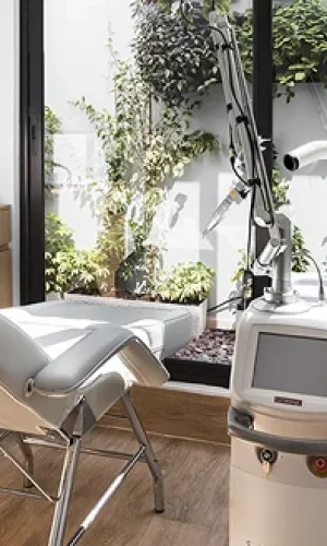 Zona de tratamiento equipada con tecnología Ultherapy Lifting en Senshi Derma Clinic